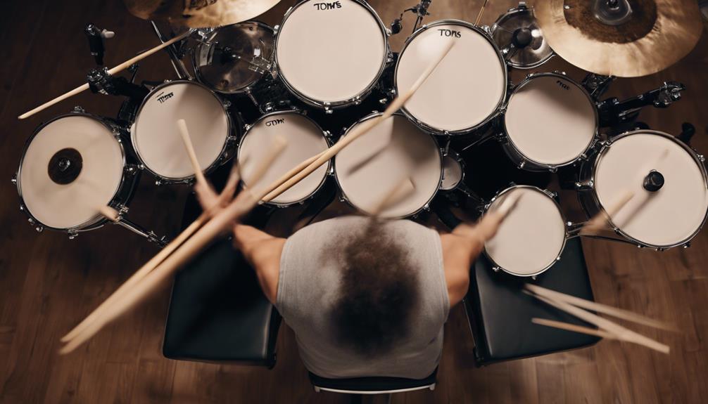 classic drumming pattern variation